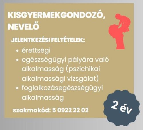 Kisgyermek gondozó, nevelő esti képzés