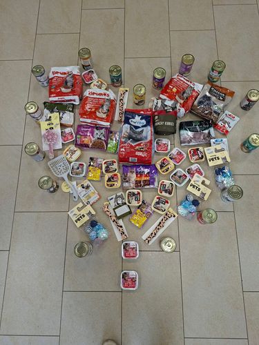 Állateledel gyűjtés a cicamenhely számára